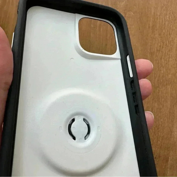 OtterBox x PopSocket iPhone 9 Pro Phone Case, Marble Pattern, Black/White - Picture 12 of 15